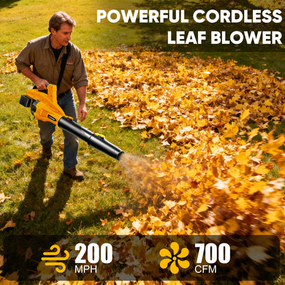 40V Leaf Blower Cordless, Brushless 765CFM & 13 Speed Modes, Electric Cordless Leaf Blowers with 2 x 5.0Ah Batteries and Charger, Powerful Blowers for Lawn Care, Blowing Leaves, Dust, Snow