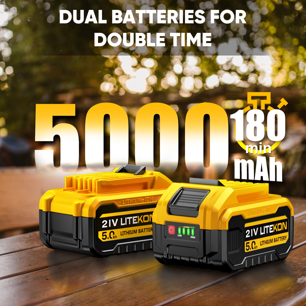 40V Leaf Blower Cordless, Brushless 765CFM & 13 Speed Modes, Electric Cordless Leaf Blowers with 2 x 5.0Ah Batteries and Charger, Powerful Blowers for Lawn Care, Blowing Leaves, Dust, Snow