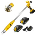 Electric Cordless Weed Puller Tool, 20V Battery Powered Stand Up Weeder with 2.0Ah Battery & Fast Charger, Puller Tool with Long Handle, Crabgrass Piller& Dandelion Remover for Garden, Yellow